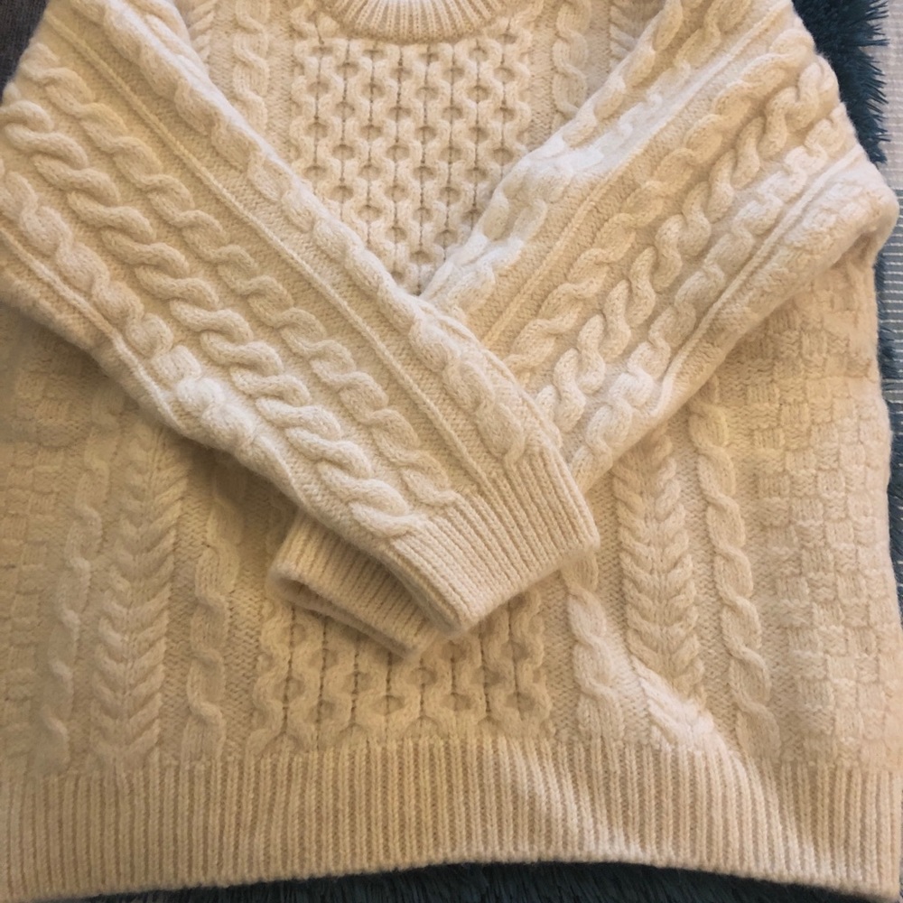 Men’s XL Cable Irish Fisherman Crew Sweater